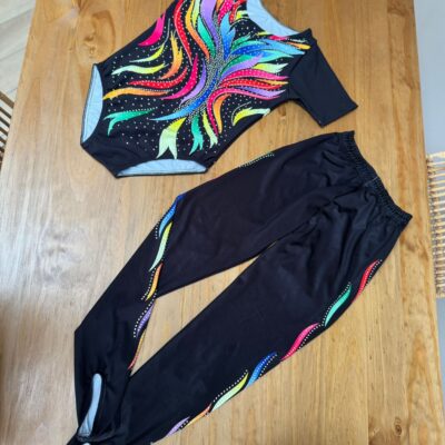 Rainbow boys leotard & longs set Acro