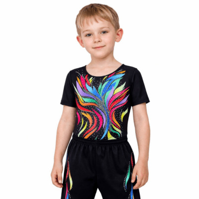 Rainbow boys leotard & longs set Acro