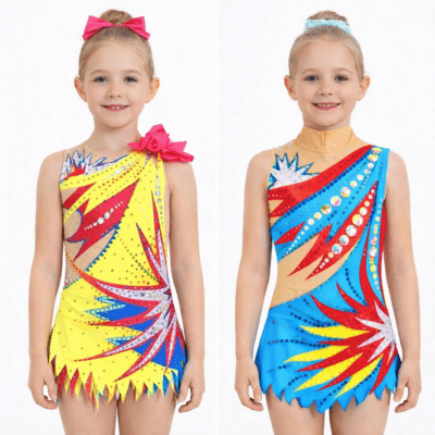 Rhythmic Gymnastics RG Leotard Acro/Acrobatics Ice skating Dress Tap Dance Baton