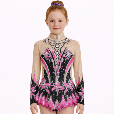 Acro/Rhythmic Gymnastics leotard/Ice skating dress/Tap/Dance costume/Twirling
