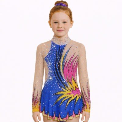 Acro/Rhythmic Gymnastics leotard/Ice skating dress/Tap/Dance costume/Twirling