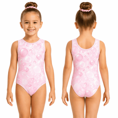 Bubbles girls gymnastics leotard