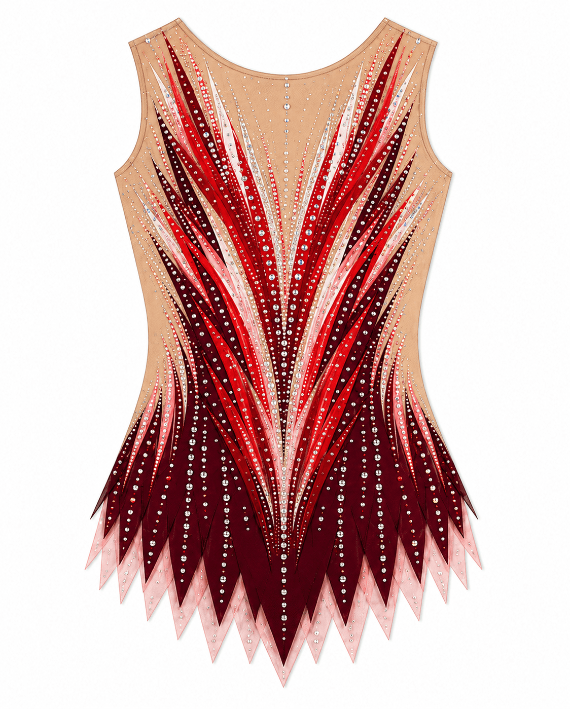 Rhythmic Gymnastics skirted Leotard RG Acro Twirling Tap Dance Costume - Image 2