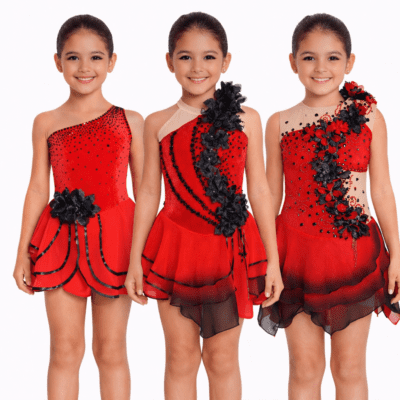 Spanish Theme Ice Figure Skating Dress/Dance costume/Twirling outfit Made to Fit