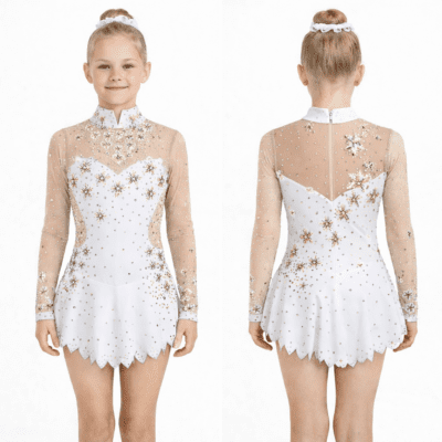 Rhythmic Gymnastics Leotard RG Acro/Ice skating dress Tap Costume Twirling Dance