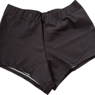 Girls Black Lycra Gymnastics Shorts for over leotard