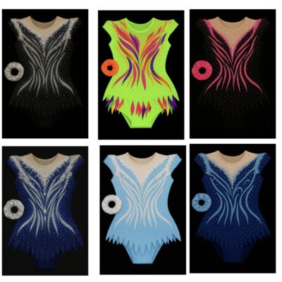 Acrobatic, Rhythmic leotard Twirling Costume, Ice skating Dress Made to measure