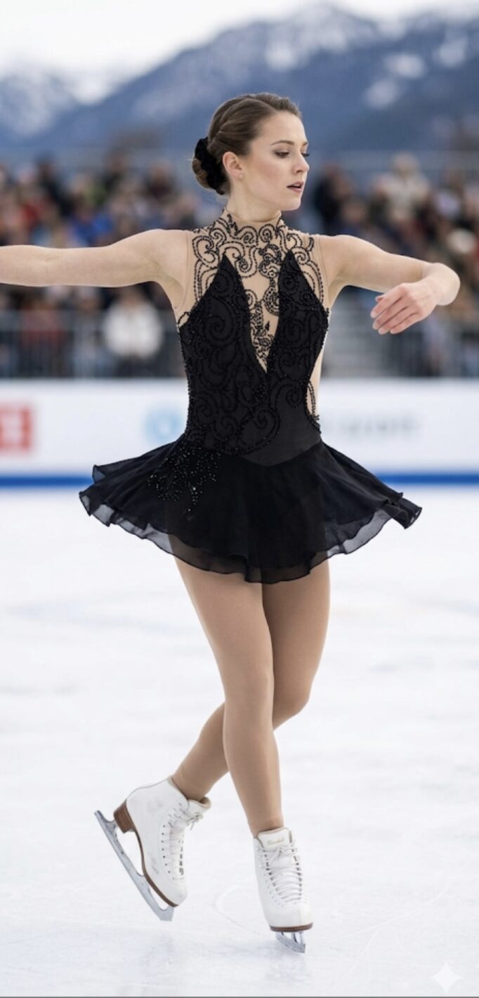 32" Age 13+ Ice Figure Test Skating dress/Dance leotard Baton Twirling Costume - Image 6
