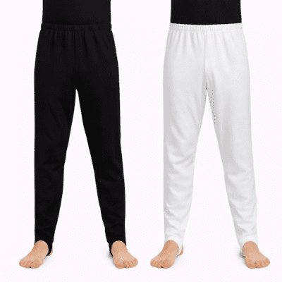 Boys/Mens Gymnastics Trampoline Pants Stirrups Longs trousers Extra Long