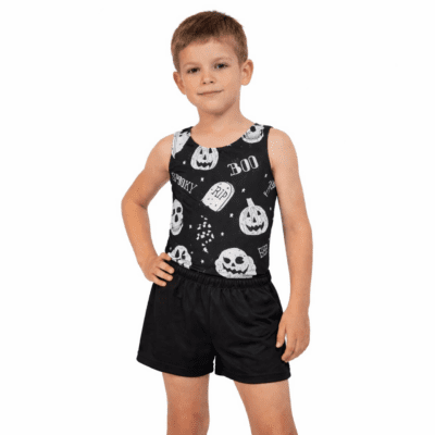 Boo Boys Halloween gymnastics Leotard & shorts