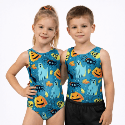 Ghostly Halloween Leotard Girls or Boys