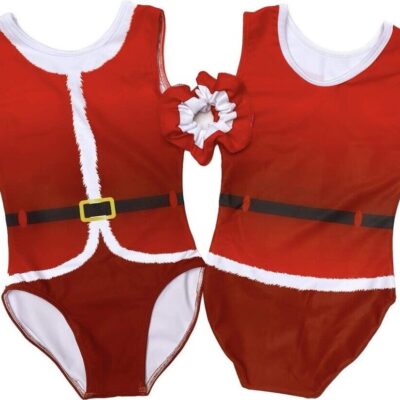 Santa Xmas Christmas leotard - Girls Gymnastics
