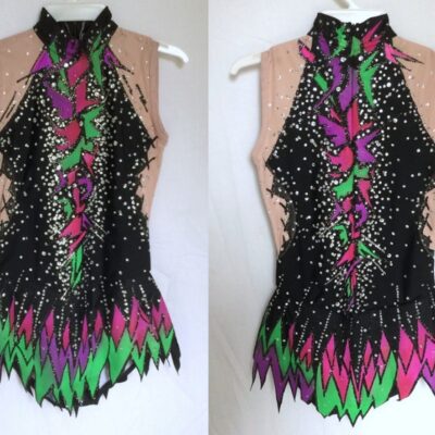 Acro/Rhythmic Gymnastics leotard/Ice skating dress/Tap/Dance costume/Twirling