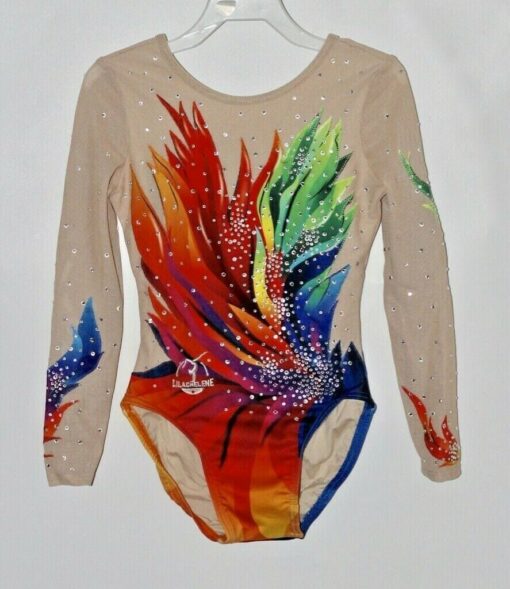 Mambo Girls Long Sleeve Gymnastics Leotard - Competition/Acro Acrobatic - Image 3