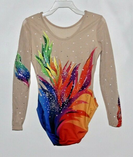Mambo Girls Long Sleeve Gymnastics Leotard - Competition/Acro Acrobatic - Image 4