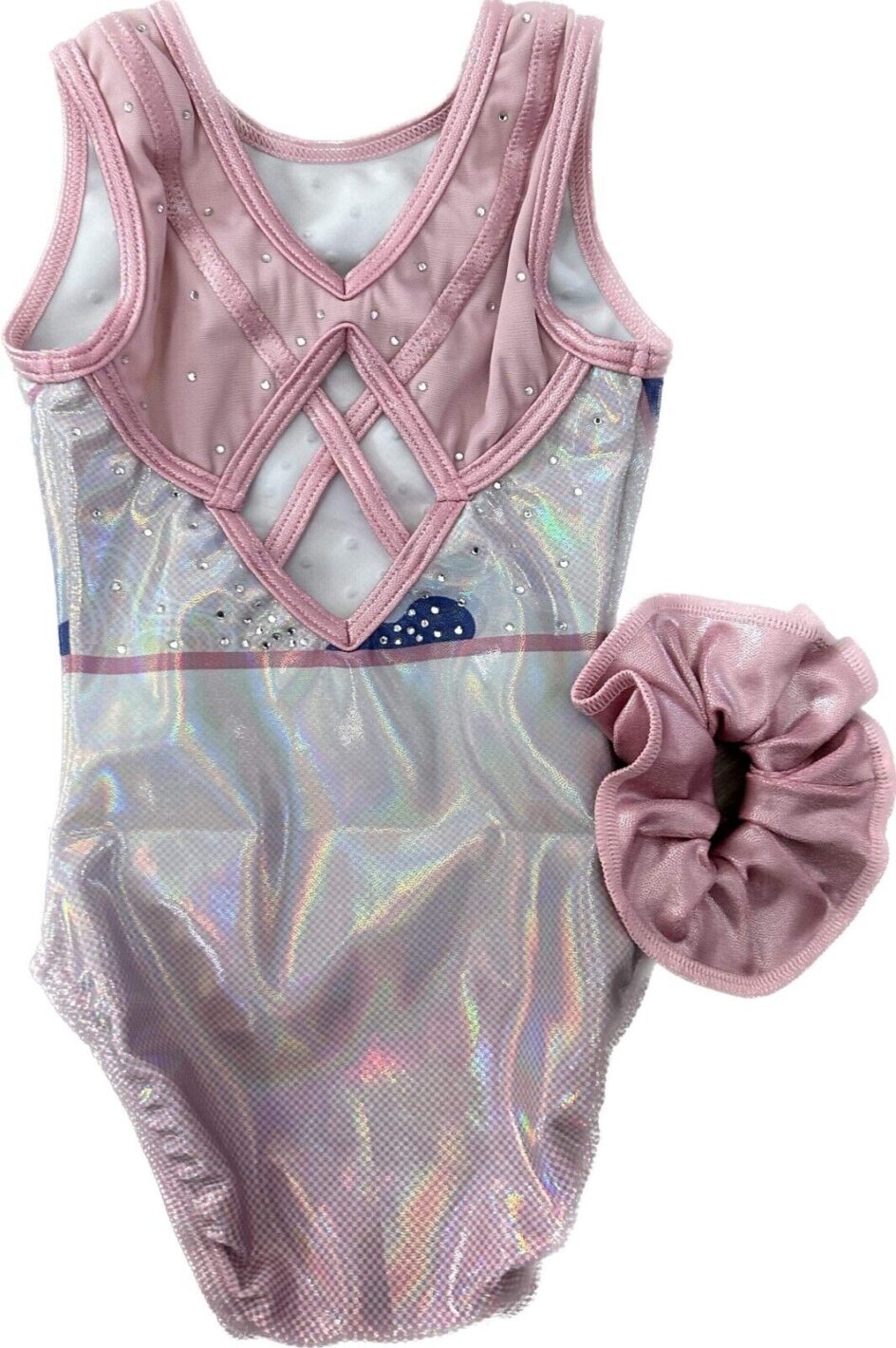 Perfectly Pink Girls Gymnastics leotard with Crystals - Lilachelene Leotards  & Skatewear