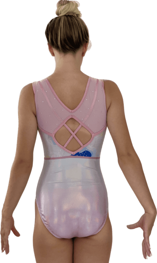 Perfectly Pink Girls Gymnastics leotard with Crystals - Image 7