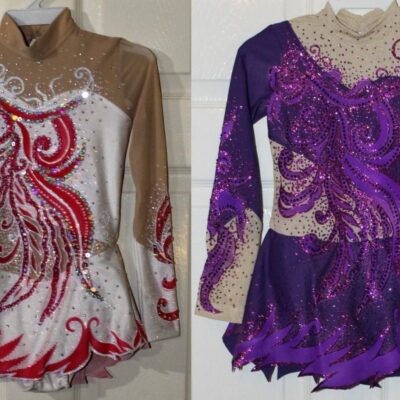 Competition Ice/Figure skating dress/RG Rhythmic/Acro leotard/Twirling Made2 fit