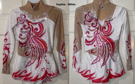 Competition Ice/Figure skating dress/RG Rhythmic/Acro leotard/Twirling Made2 fit - Image 3
