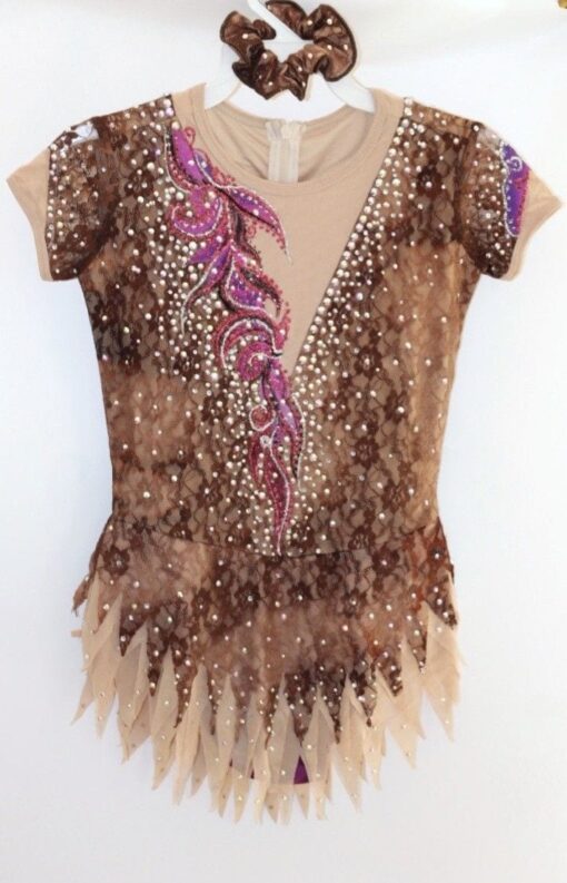 Rhythmic Gymnastics Leotard Acro/Ice skating dress Tap Costume Twirling Dance RG - Image 3