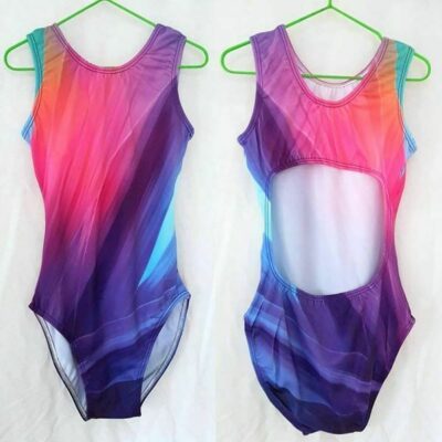 Shard Open back Girls gymnastics leotard