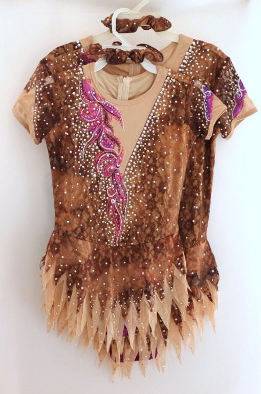 Rhythmic Gymnastics Leotard Acro/Ice skating dress Tap Costume Twirling Dance RG - Image 5
