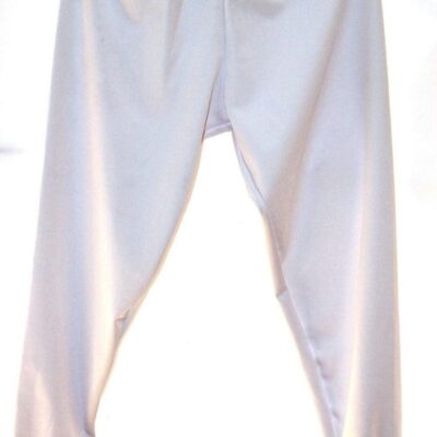 Boys/Mens Gymnastics Pants Stirrups Longs trousers - Plain White