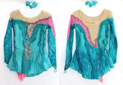 Custom Made Emerald Ice skating dress - Twirling - Tap dancing Costume - Dance