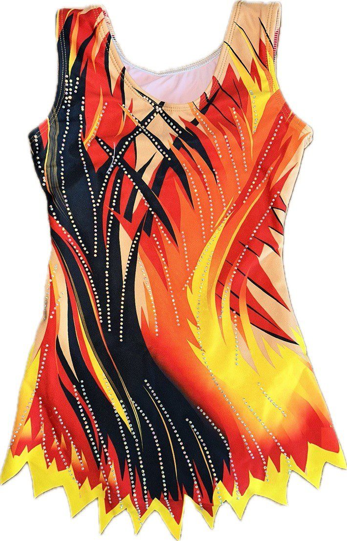 Fuse Girls Skirted Gymnastics Acro Competition leotard Rhythmic Aerobics - Image 4