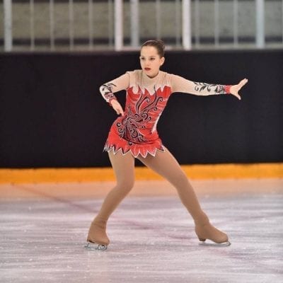 Ice Figure Skating Dress Baton Twirling Gymnastics Dance Dress Competition p469 