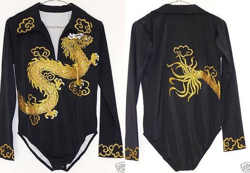 Girls Ice Skating Dress/Boys Skating Costume - Chinese Dragon - Made To Fit - Image 4