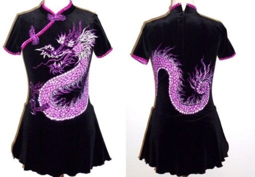 Girls Ice Skating Dress/Boys Skating Costume - Chinese Dragon - Made To Fit - Image 3