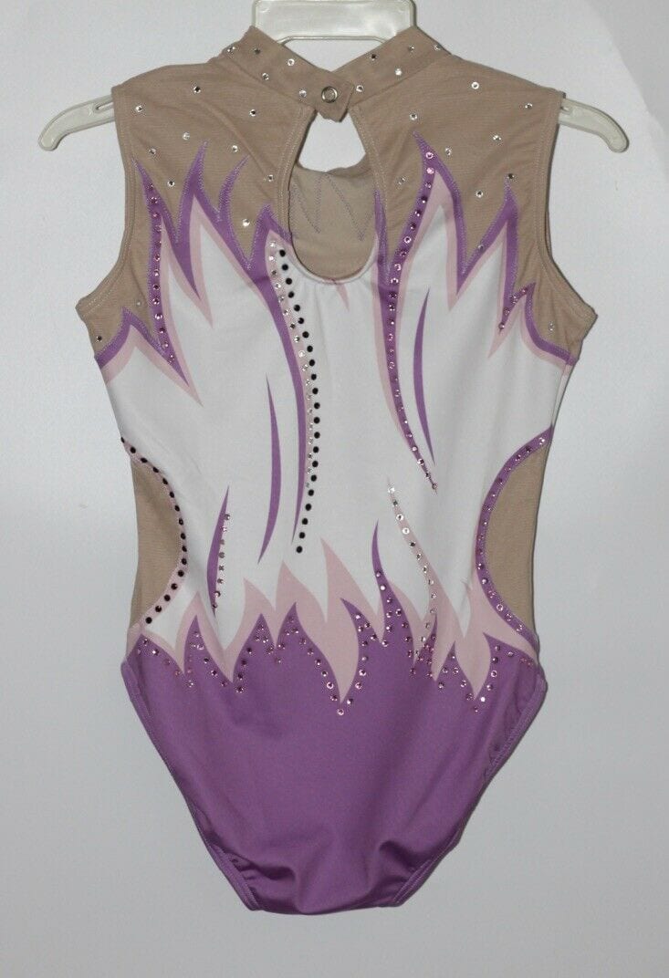 Competition girls gymnastics leotard Acrobatics/Aerobics/Artistic Size 30 CLA - Image 3