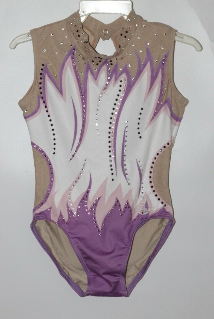 Competition girls gymnastics leotard Acrobatics/Aerobics/Artistic Size 30 CLA