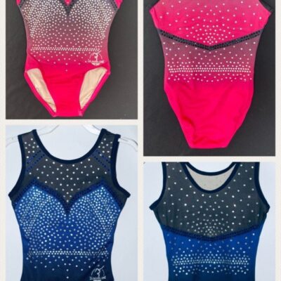 Milly Leotard Girls gymnastics Pink or Blue