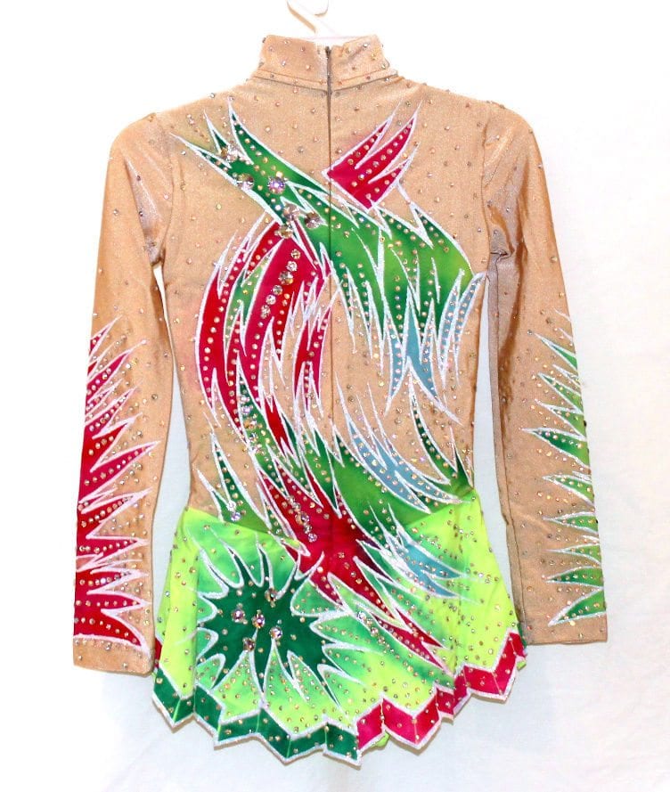 Rhythmic Gymnastics Leotard RG Acro/Ice skating dress Tap Costume Twirling Dance - Image 3