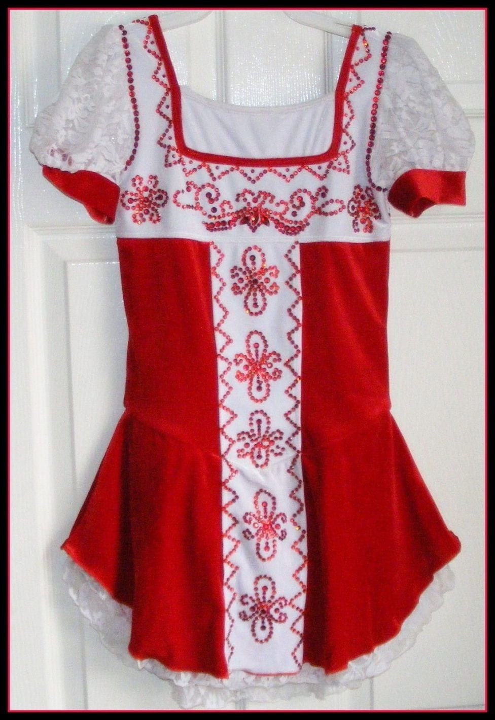 Ice Skating Dress Russian/Norwegian Twirling Dance costume/Tap Leotard Made2fit - Image 2