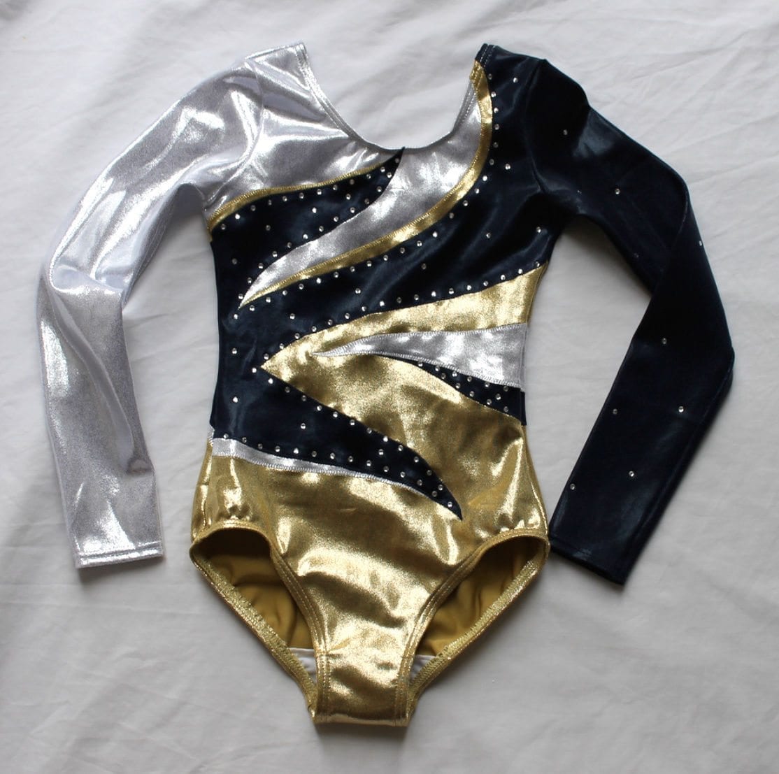 Eclipse Competition girls gymnastics Leotard with Crystals