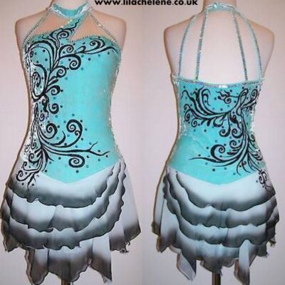 Ice Dance Figure Skating Dress/Baton Twirling Costume/Tap outfit/Majorettes