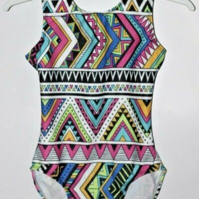 Aztec Girls open back gymnastics/dance leotard