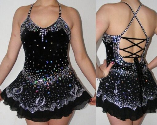 Ice figure skating dress/Baton Twirling leotard/Dance outfit/Tap costume