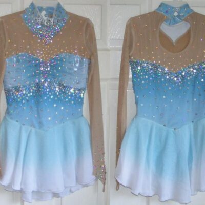 Ice Figure Skating Skate Dress/Baton Twirling Dance Competition Costume Outfit