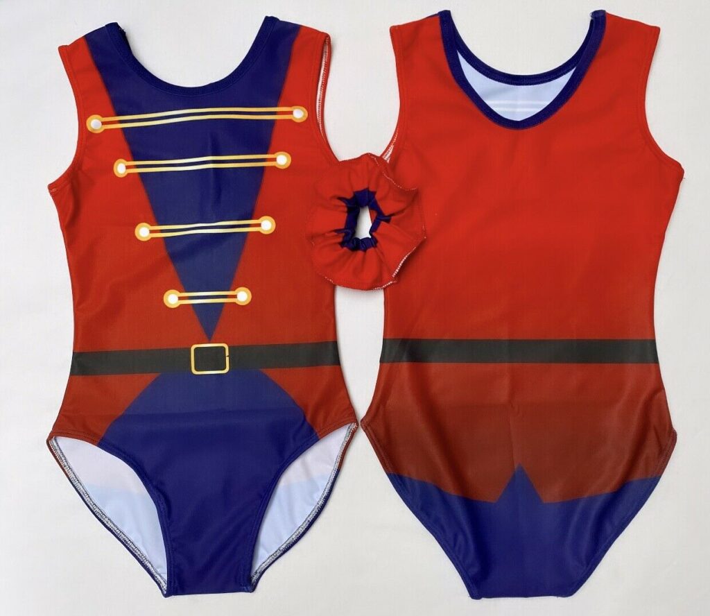 Xmas Christmas Nutcracker Leotard Girls Gymnastics Lilachelene