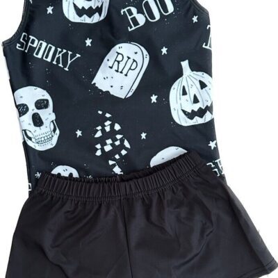 Boo Boys Halloween gymnastics Leotard & shorts
