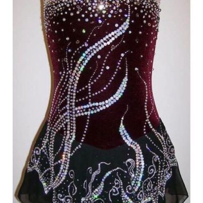 Competition Ice Figure skating dress/Baton Twirling costume/Dance/Tap outfit
