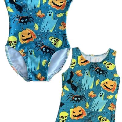 Ghostly Halloween Leotard Girls or Boys