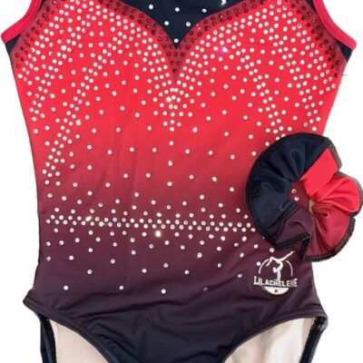 Milly Girls Gymnastics leotard with 100's of Crystals