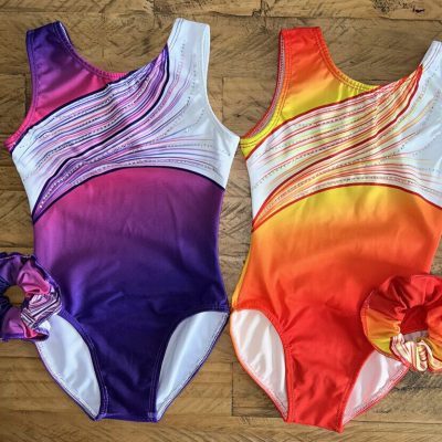Rhythm Leotard Girls gymnastics Purple or Orange