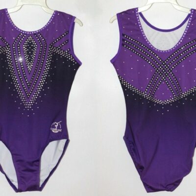 Tamara Girls Gymnastics leotard with 100's of Crystals